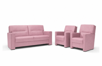 Purmerend Fauteuil - Rug: Hoog in roze – kleurimpressie