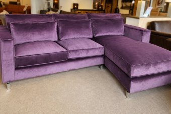 Indijk Longchair in paars – kleurimpressie