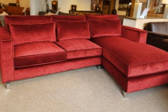Indijk Longchair in rood – kleurimpressie