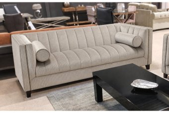 Joure Bank in ribstof – materiaalimpressie