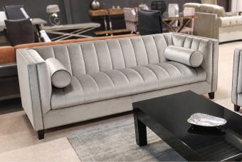 Joure Bank in velvetstof – materiaalimpressie