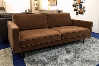 Julianadorp Bankstel in velvetstof – materiaalimpressie