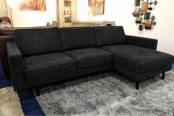 Julianadorp Longchair in zwart – kleurimpressie