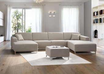 Bank Kerkdriel · Longchair + 2 Zits + Longchair 304cm