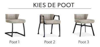 Eetkamerstoel Brisbane - MAGAZIJN OPRUIMING - Goldy Mist 11 - 2x