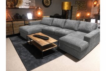 Leiden Longchair + 2 Zits + Longchair in grijs – kleurimpressie