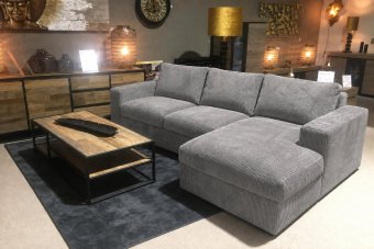 Leiden Longchair in grijs – kleurimpressie