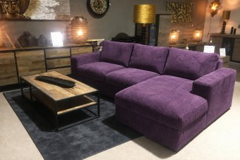 Leiden Longchair in paars – kleurimpressie