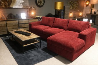 Leiden Longchair in rood – kleurimpressie