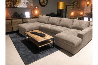 Leiden Longchair + 2 Zits + Longchair in taupe – kleurimpressie