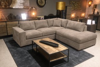 Leiden Ottomaan in taupe – kleurimpressie