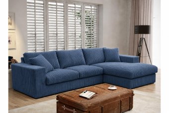 Lelystad Longchair in blauw – kleurimpressie