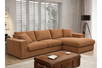 Lelystad Longchair in cognac – kleurimpressie