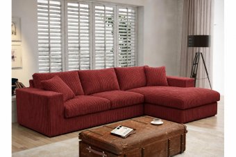 Lelystad Longchair in rood – kleurimpressie