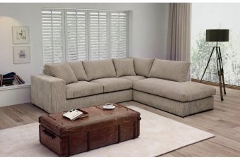 Lelystad Loungebank in taupe – kleurimpressie