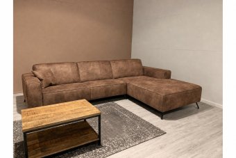 Lent 2 Zits + Longchair in bruin – kleurimpressie