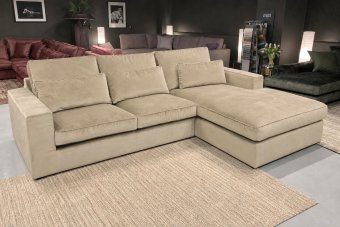 Leusden 2 Zits + Longchair in beige – kleurimpressie
