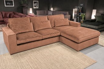 Leusden 2 Zits + Longchair in cognac – kleurimpressie