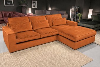 Leusden 2 Zits + Longchair in oranje – kleurimpressie