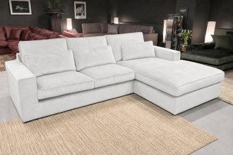 Leusden 2 Zits + Longchair in wit – kleurimpressie