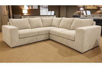 Loenen 2 + Hoek + 2 Zits in beige – kleurimpressie