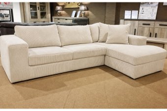 Loenen Longchair in creme – kleurimpressie