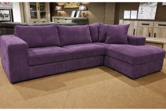 Loenen Longchair in paars – kleurimpressie