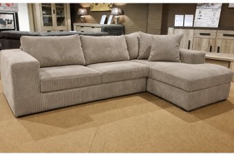 Loenen Longchair in taupe – kleurimpressie