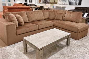 Loenen Ottomaan in bruin – kleurimpressie
