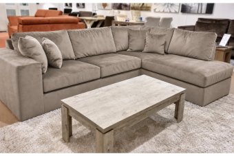 Loenen Ottomaan in taupe – kleurimpressie