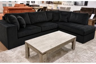 Loenen Ottomaan in zwart – kleurimpressie