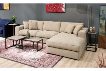 Loungebank Berlicum in beige – kleurimpressie