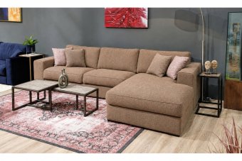 Loungebank Berlicum in bruin – kleurimpressie