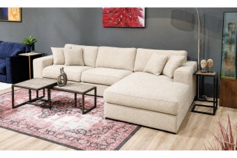 Loungebank Berlicum in creme – kleurimpressie