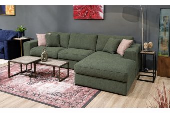 Loungebank Berlicum in groen – kleurimpressie