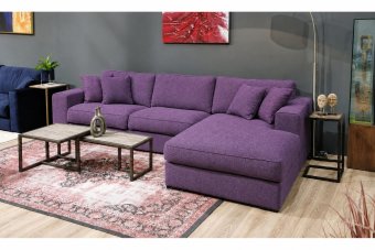 Loungebank Berlicum in paars – kleurimpressie
