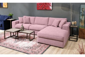 Loungebank Berlicum in roze – kleurimpressie