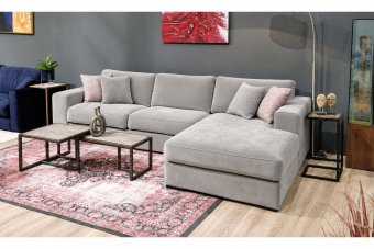 Loungebank Berlicum in velvetstof – materiaalimpressie