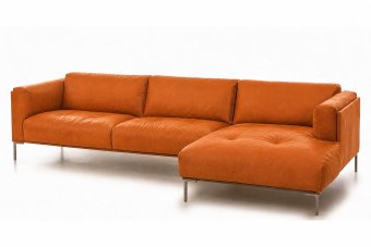 Loungebank Bern in oranje – kleurimpressie