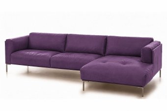 Loungebank Bern in paars – kleurimpressie