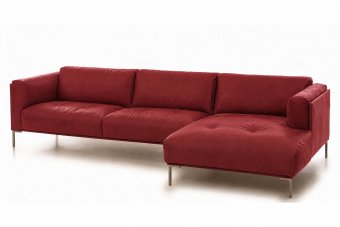 Loungebank Bern in rood – kleurimpressie