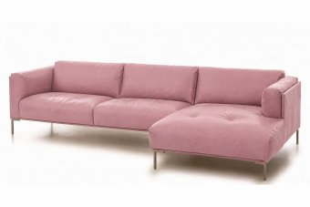 Loungebank Bern in roze – kleurimpressie