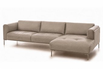 Loungebank Bern in taupe – kleurimpressie