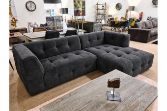 Loungebank Castricum in antraciet – kleurimpressie