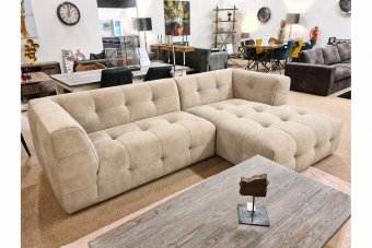 Loungebank Castricum in beige – kleurimpressie