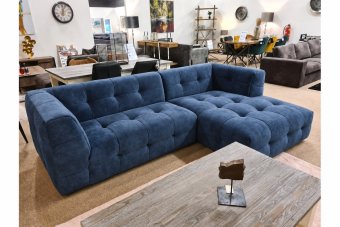 Loungebank Castricum in blauw – kleurimpressie