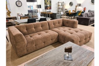 Loungebank Castricum in bruin – kleurimpressie