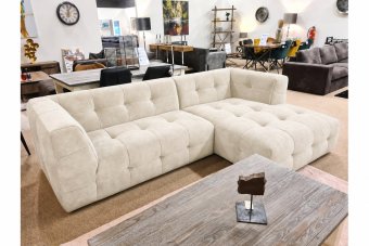 Loungebank Castricum in creme – kleurimpressie