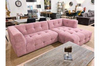 Loungebank Castricum in roze – kleurimpressie