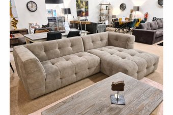 Loungebank Castricum in taupe – kleurimpressie